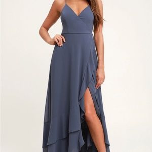 Lulus In Love Forever Blue Formal Dress